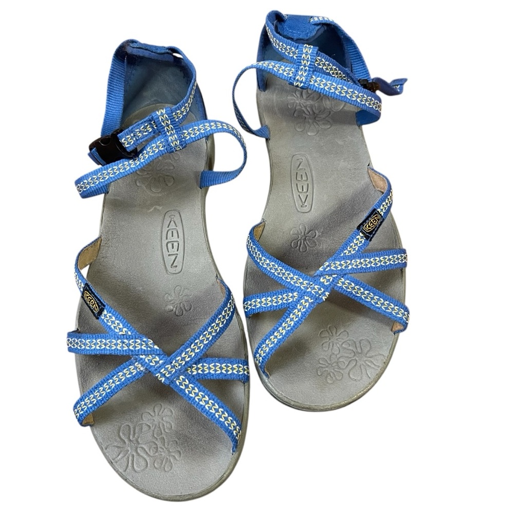 Keen La Paz Thong Sandals Blue Adjustable Strap System.‎ Sz. 7